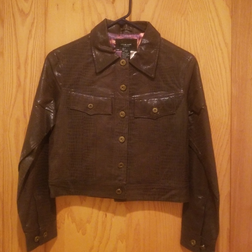 NWT VINTAGE DISTRESSED LEATHER JACKET